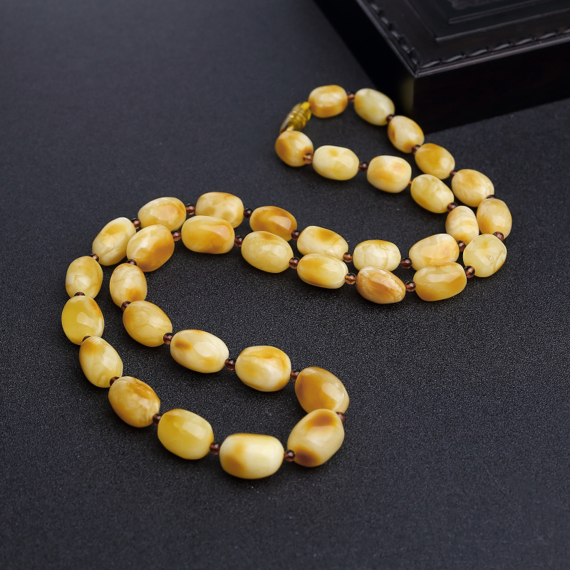 蜜蜡随形项链-红掌柜