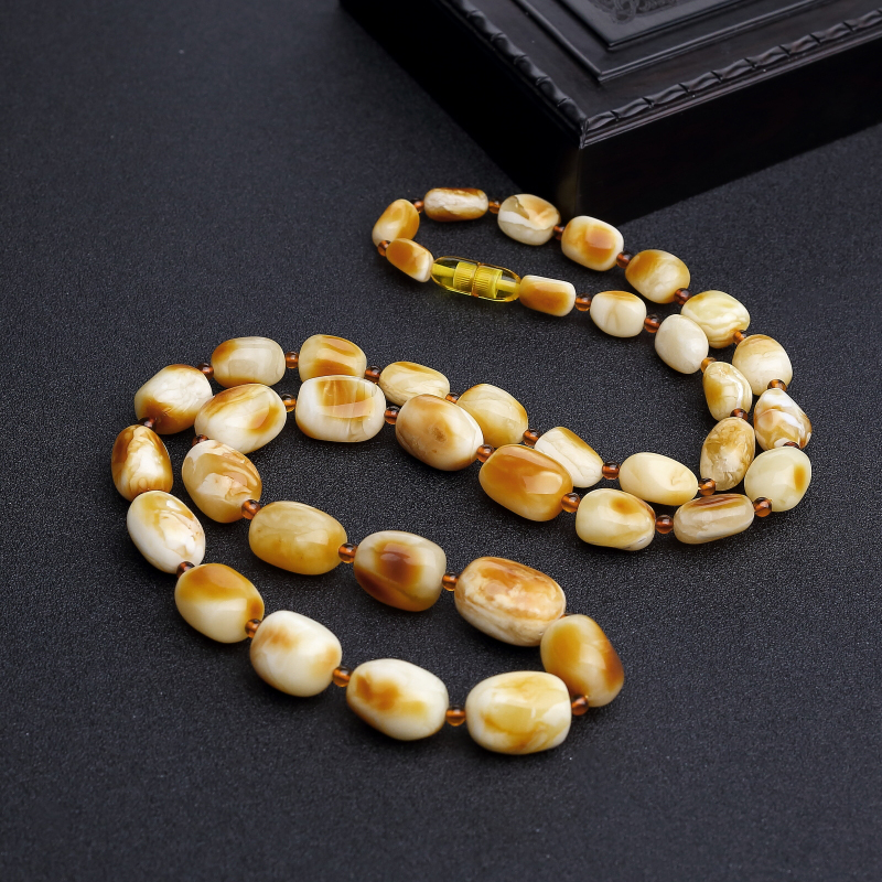 蜜蜡随形项链-红掌柜