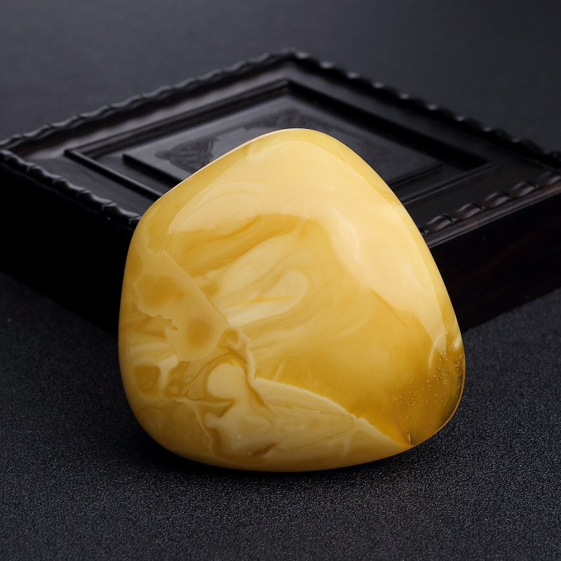 白花蜜蜡随形吊坠-红掌柜