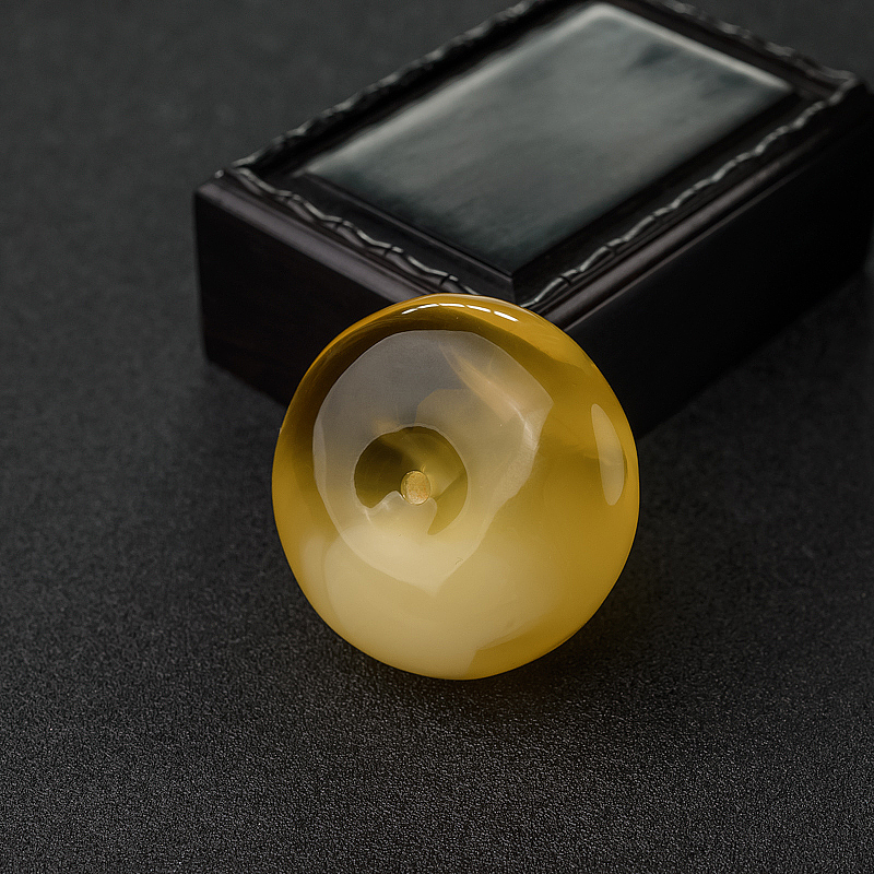 金绞蜜平安扣吊坠-红掌柜