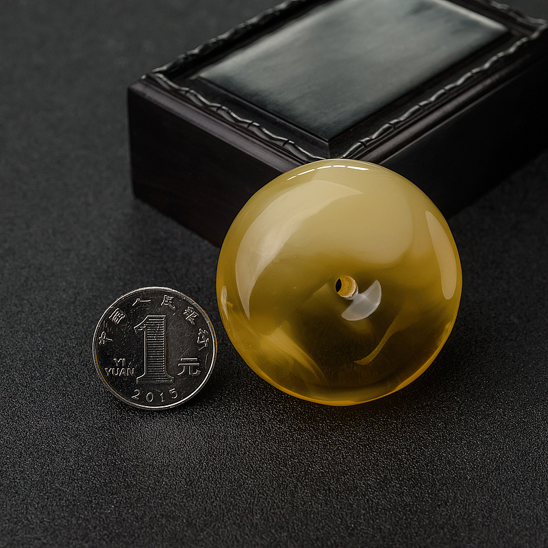 蜜蜡平安扣-红掌柜