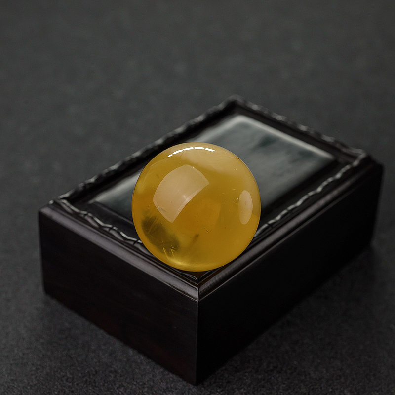 33.5mm金绞蜜圆珠-红掌柜