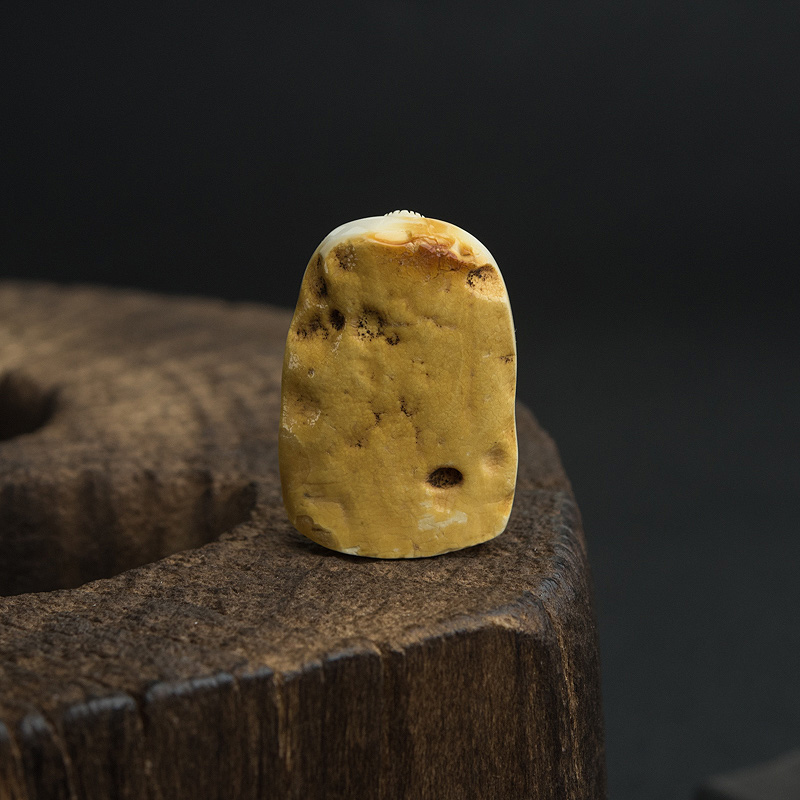 波罗的海天然象牙白白蜜观音头吊坠-红掌柜