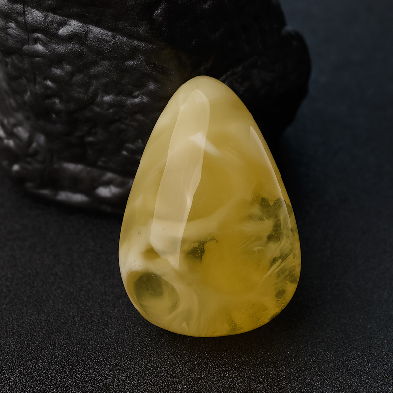 鸡油黄金绞蜜水滴吊坠-红掌柜