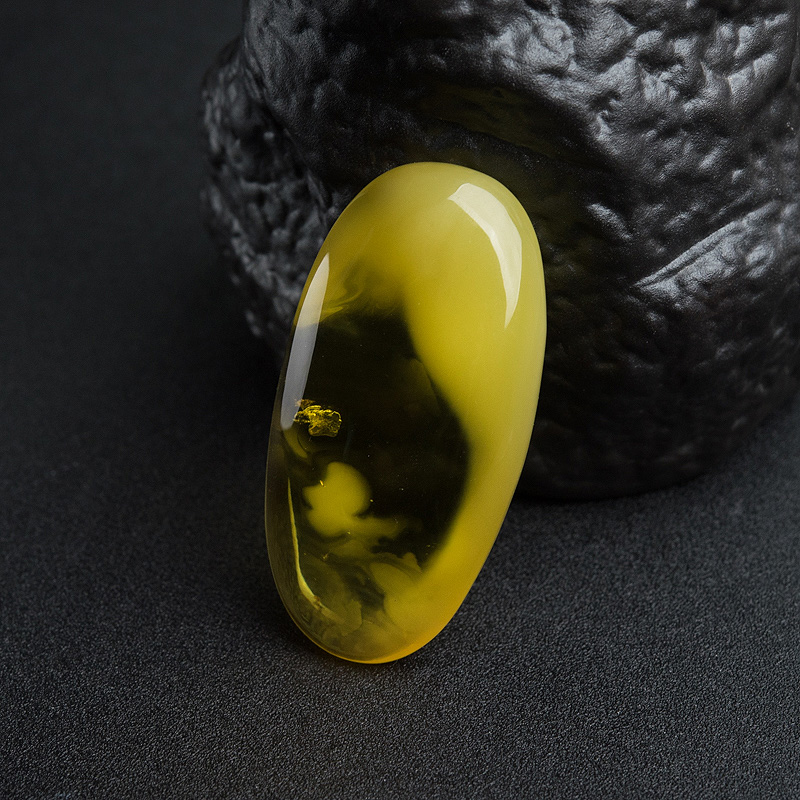 波罗的海鸡油黄金绞蜜随形吊坠-红掌柜