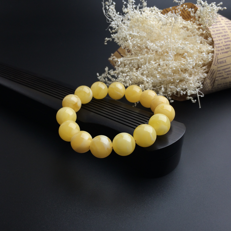 白花蜜蜜蜡手串 - 红掌柜