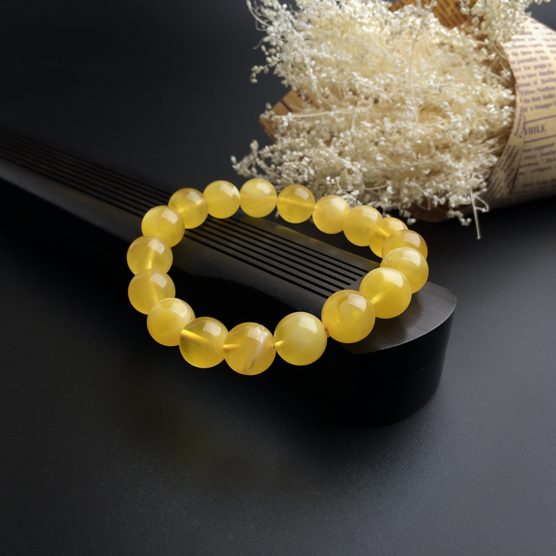 波罗的海天然鸡油黄蜜蜡手串 - 红掌柜