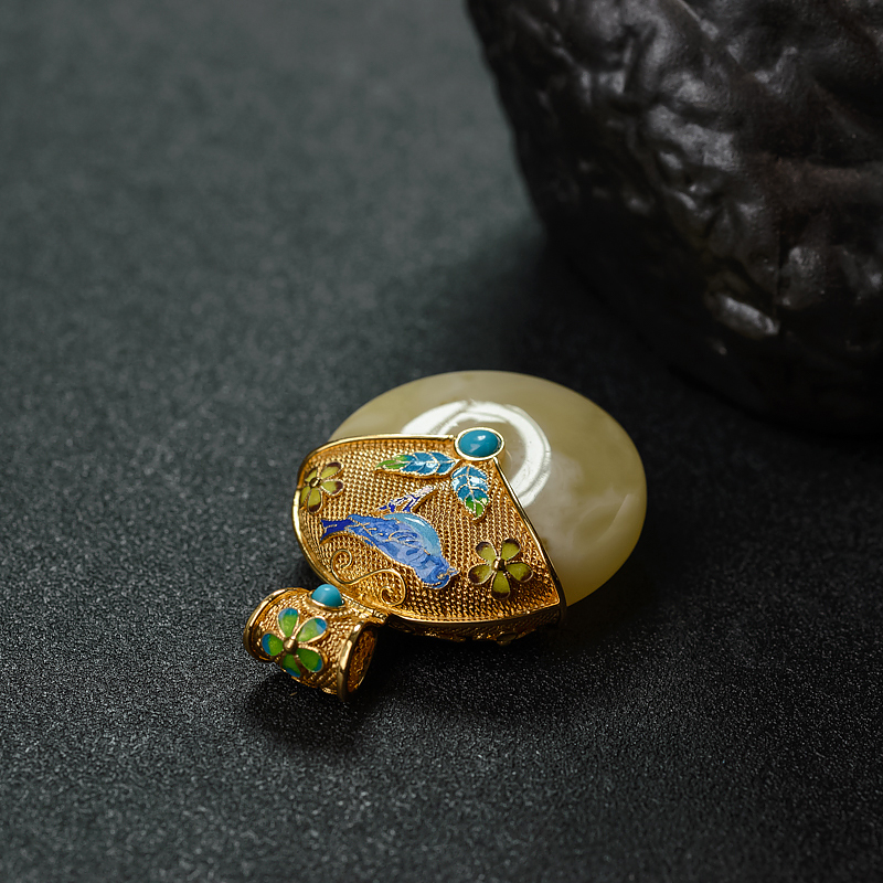 波罗的海白花蜜平安扣 - 红掌柜