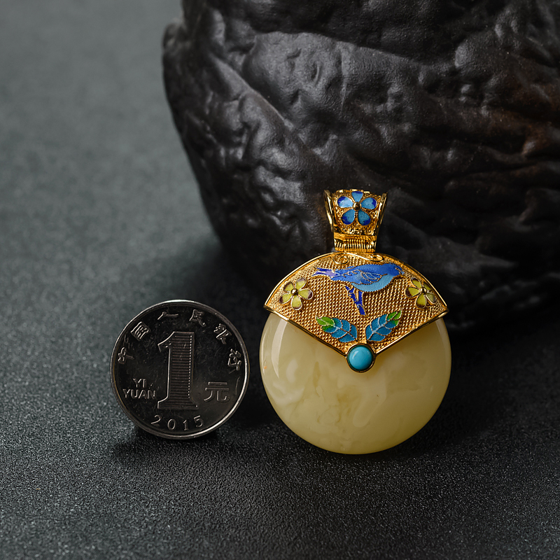 蜜蜡平安扣 - 红掌柜