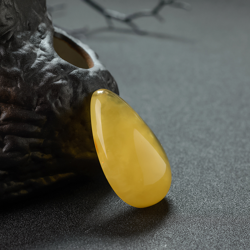 天然鸡油黄金绞蜜随形吊坠-红掌柜