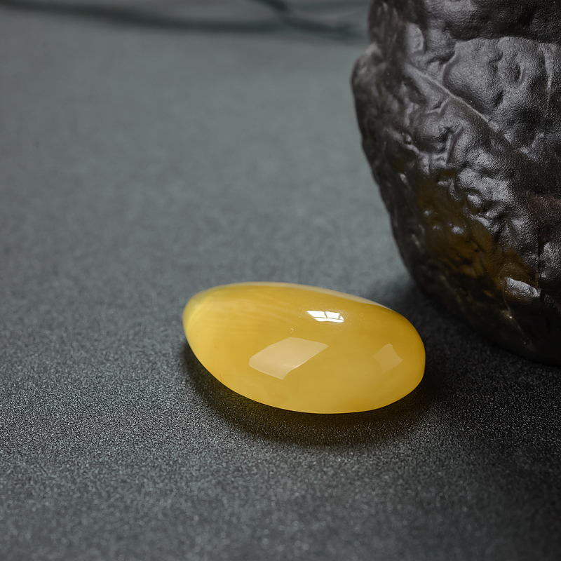 波罗的海鸡油黄金绞蜜随形吊坠-红掌柜