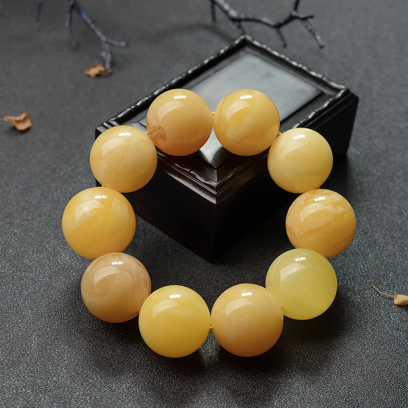 蜜蜡手串-红掌柜