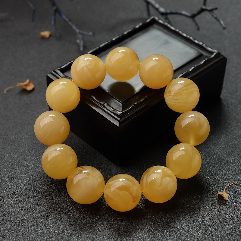 蜜蜡手串-红掌柜