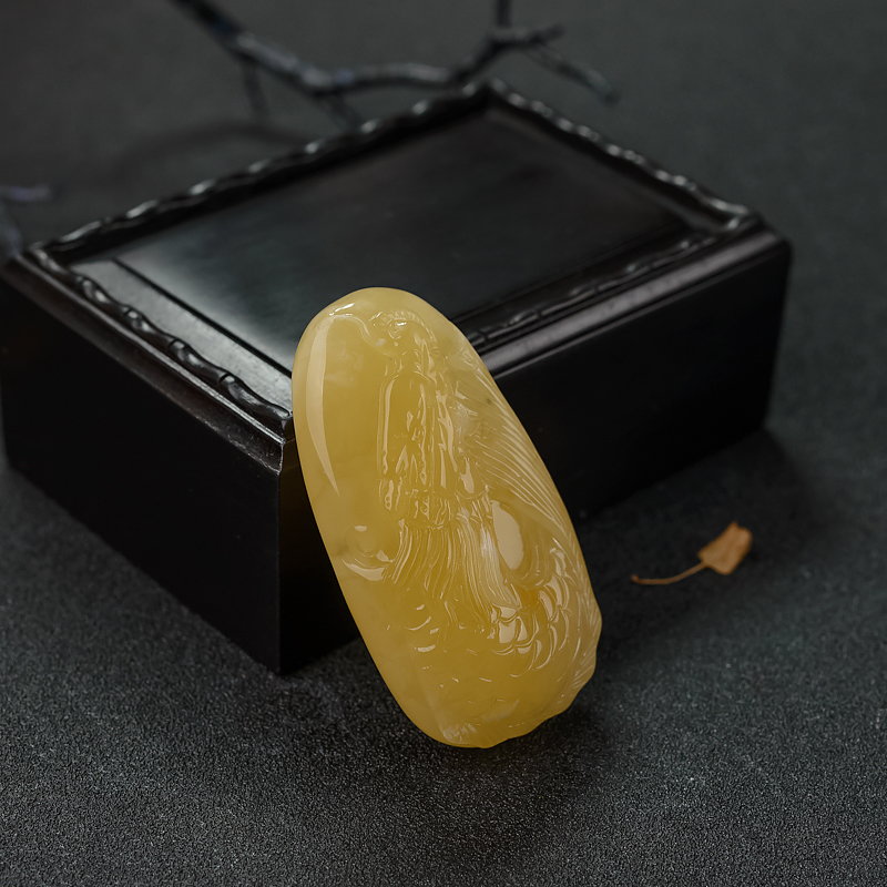 蜜蜡吊坠-红掌柜