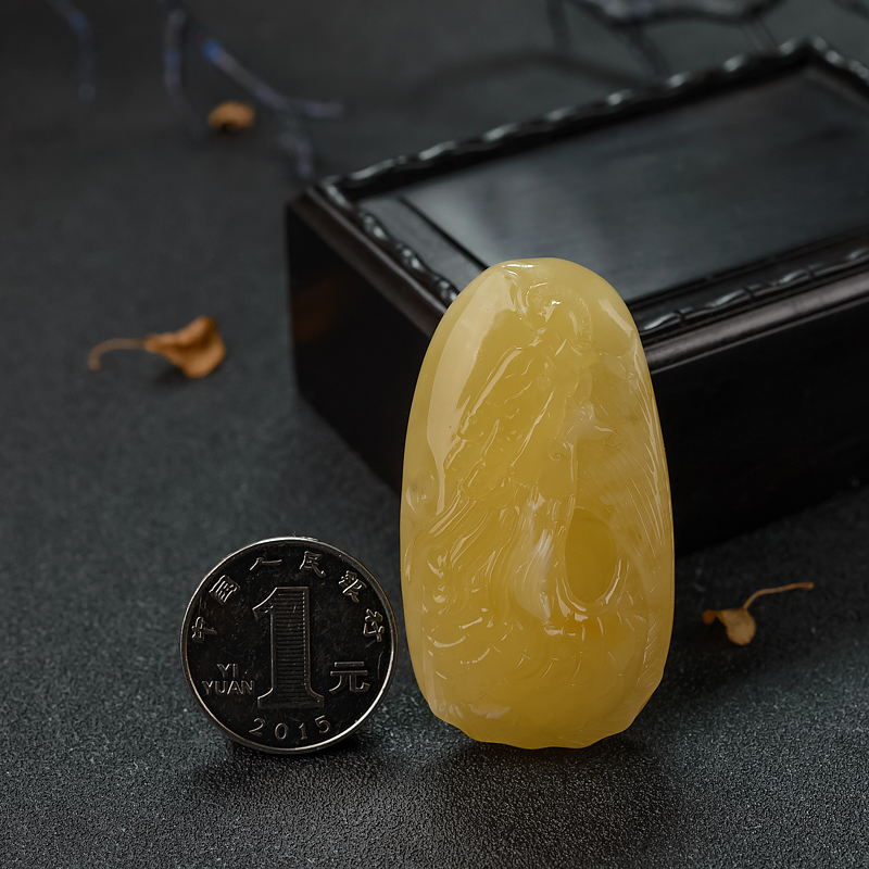 波罗的海蜜蜡鳌鱼吊坠-红掌柜