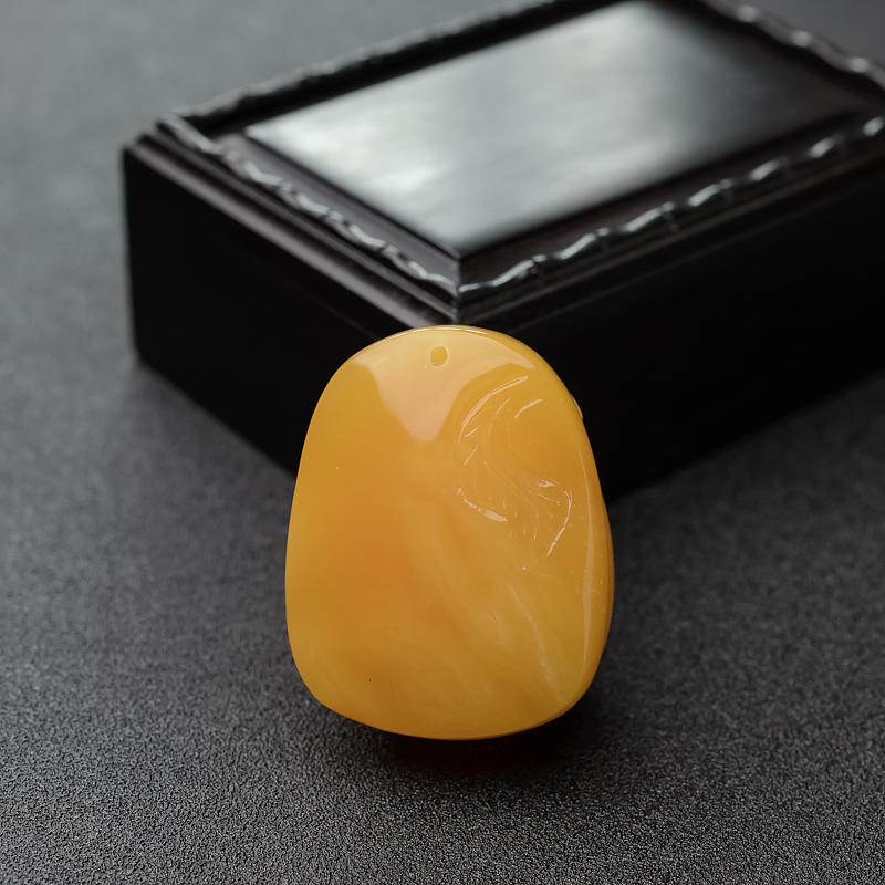 波罗的海天然蜜蜡钱袋吊坠-红掌柜