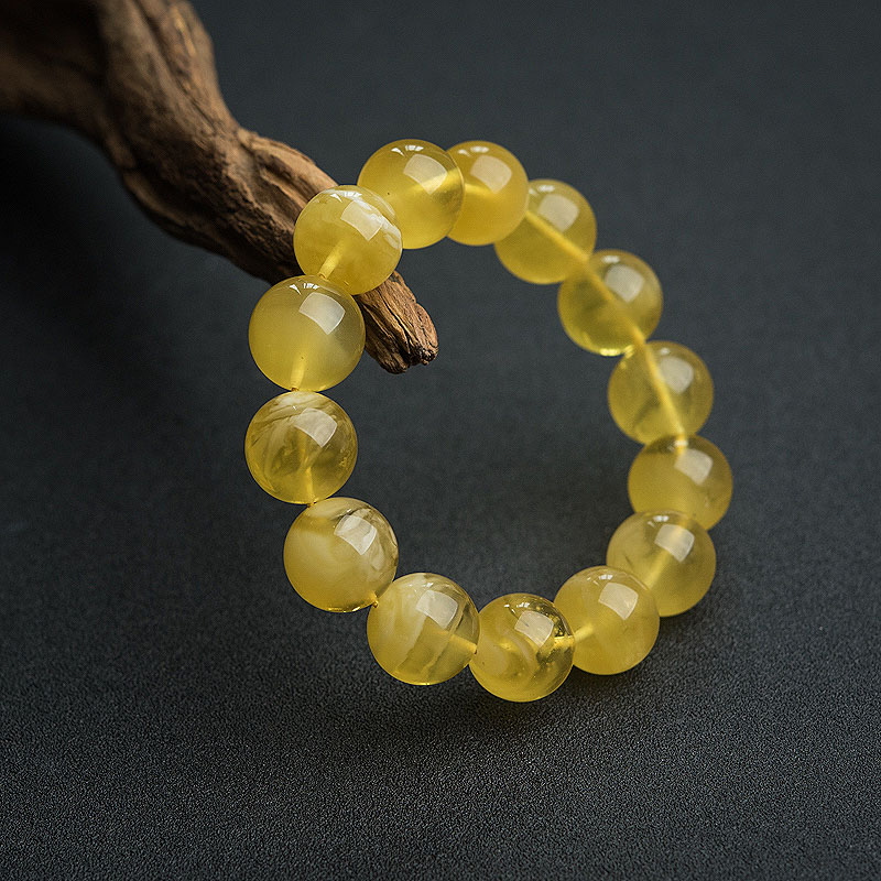 鸡油黄金绞蜜手串-红掌柜