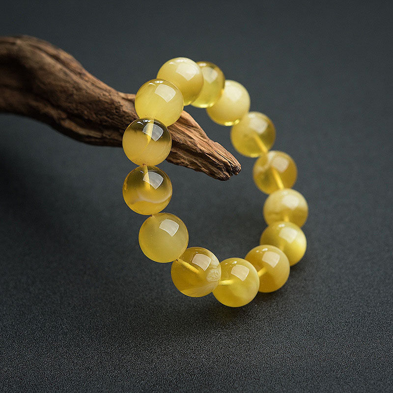 波罗的海15mm鸡油黄金绞蜜手串-红掌柜