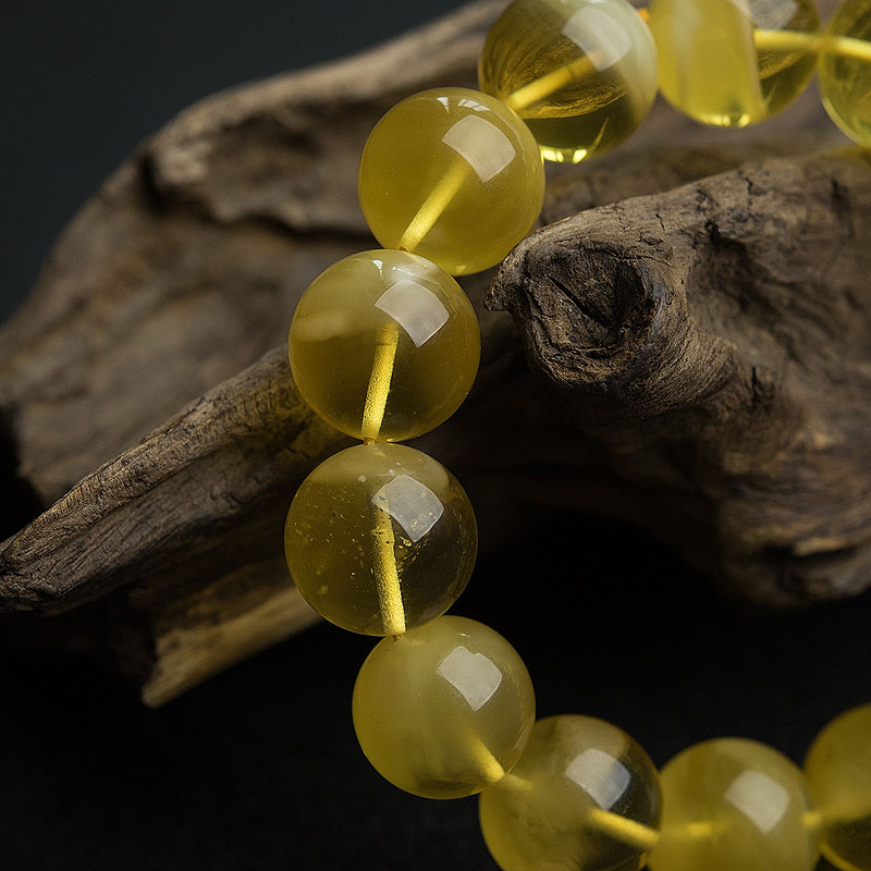 天然波罗的海金绞蜜手串-红掌柜