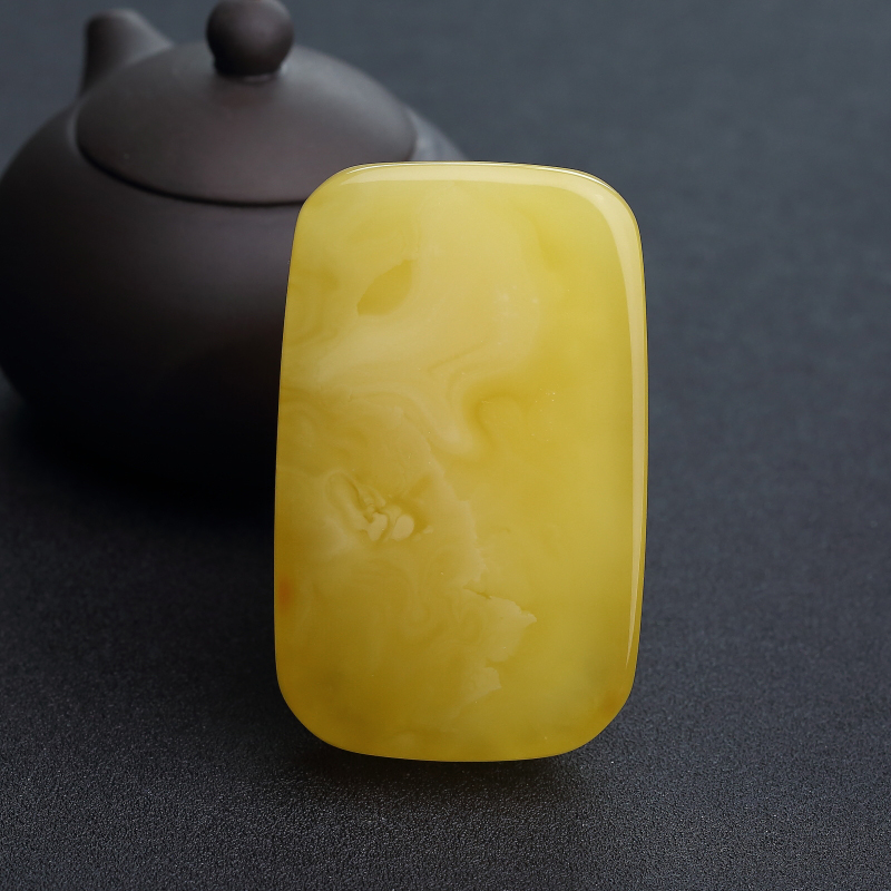 波罗的海天然蜜蜡无事牌吊坠-红掌柜