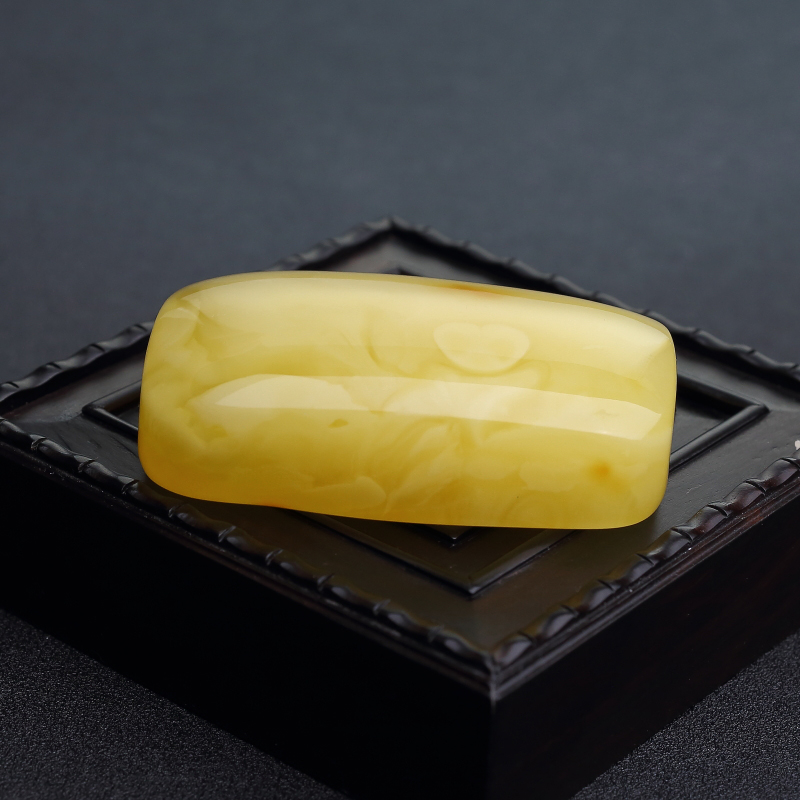 波罗的海天然鸡油黄蜜蜡吊坠-红掌柜