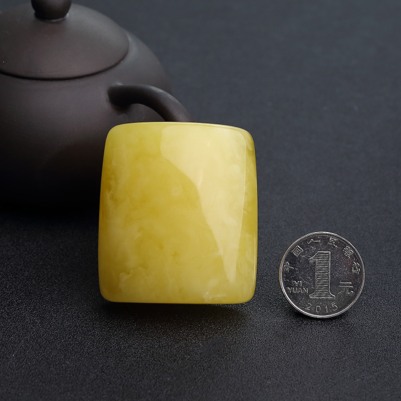 鸡油黄蜜蜡吊坠-红掌柜