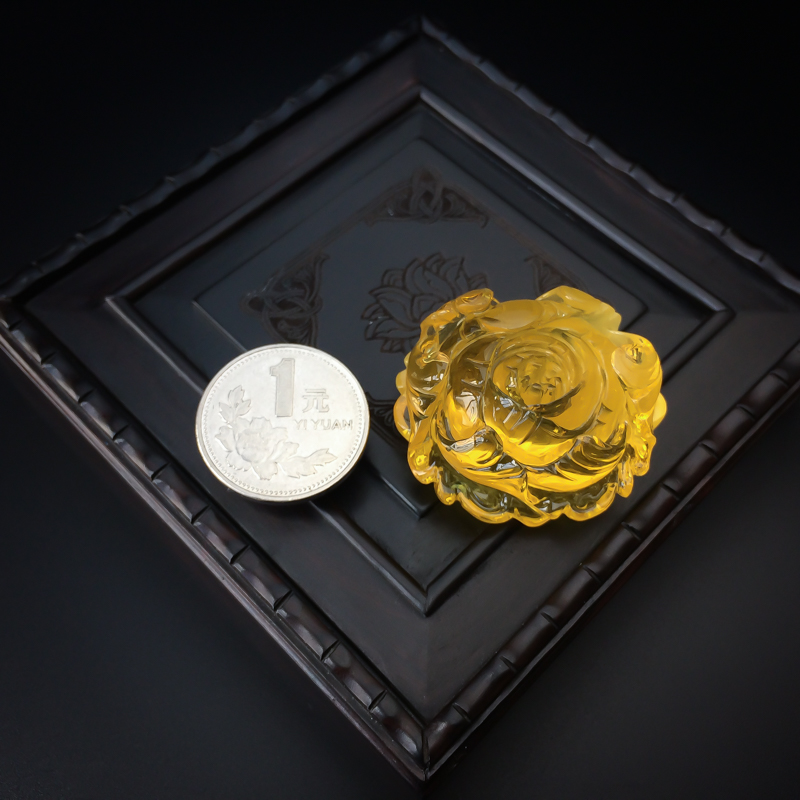 金包蜜牡丹花吊坠 - 红掌柜