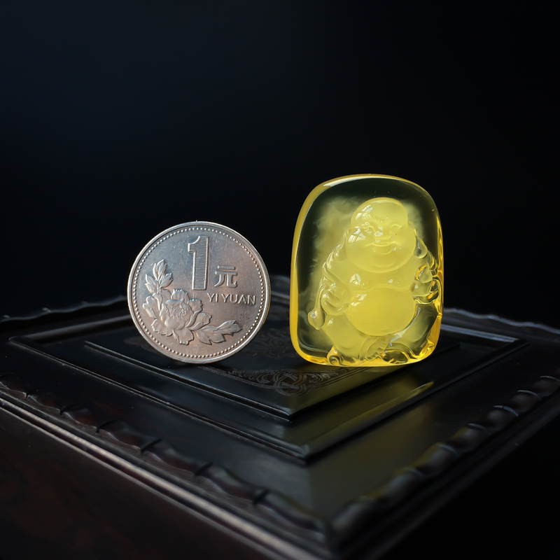 天然柠檬黄佛吊坠-红掌柜