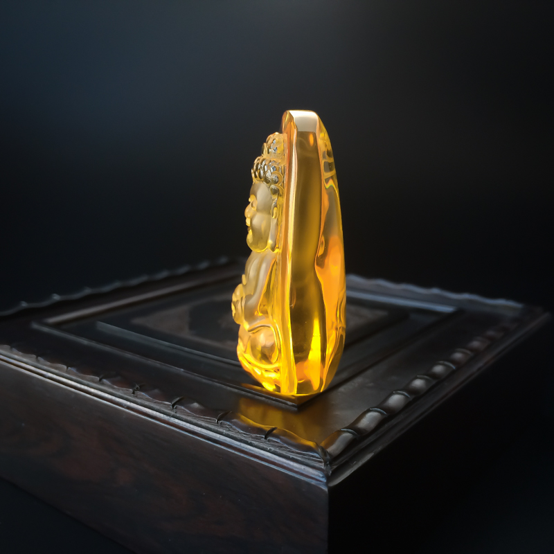 蜜蜡宝宝佛吊坠 - 红掌柜