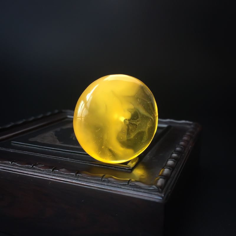 金包蜜鸡油黄蜜蜡平安扣吊坠 - 红掌柜