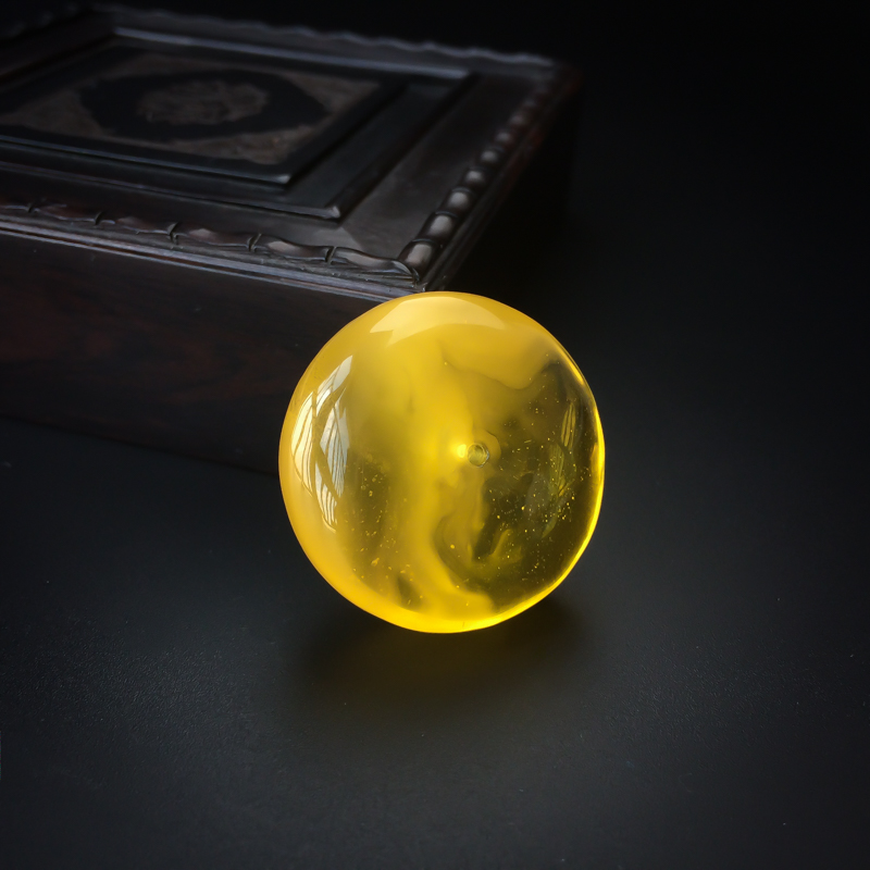 天然金包蜜平安扣 - 红掌柜