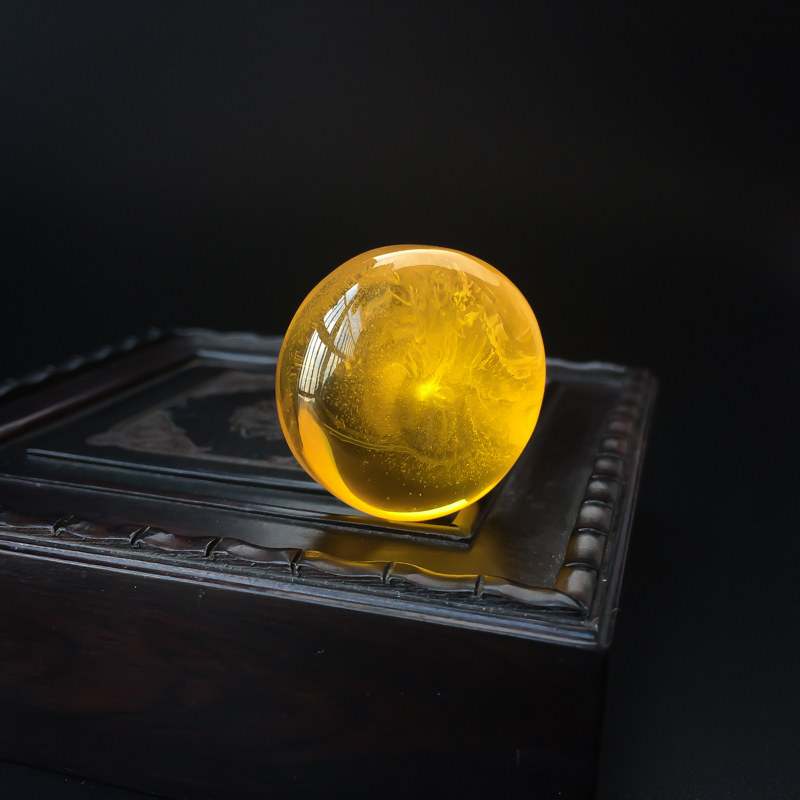 金包蜜鸡油红蜜蜡平安扣吊坠 - 红掌柜