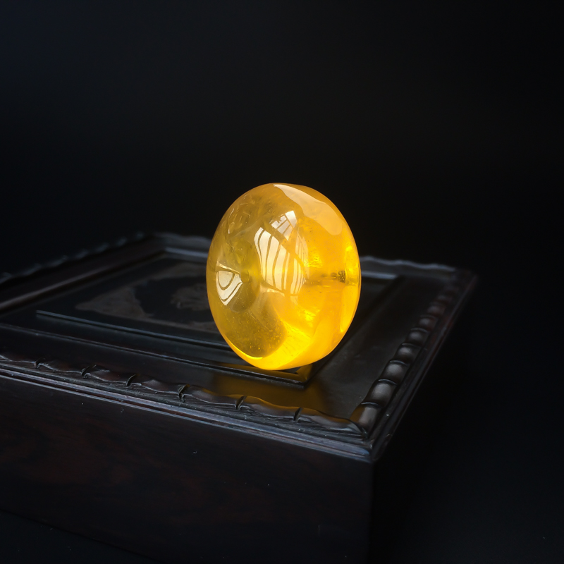 蜜蜡平安扣吊坠 - 红掌柜