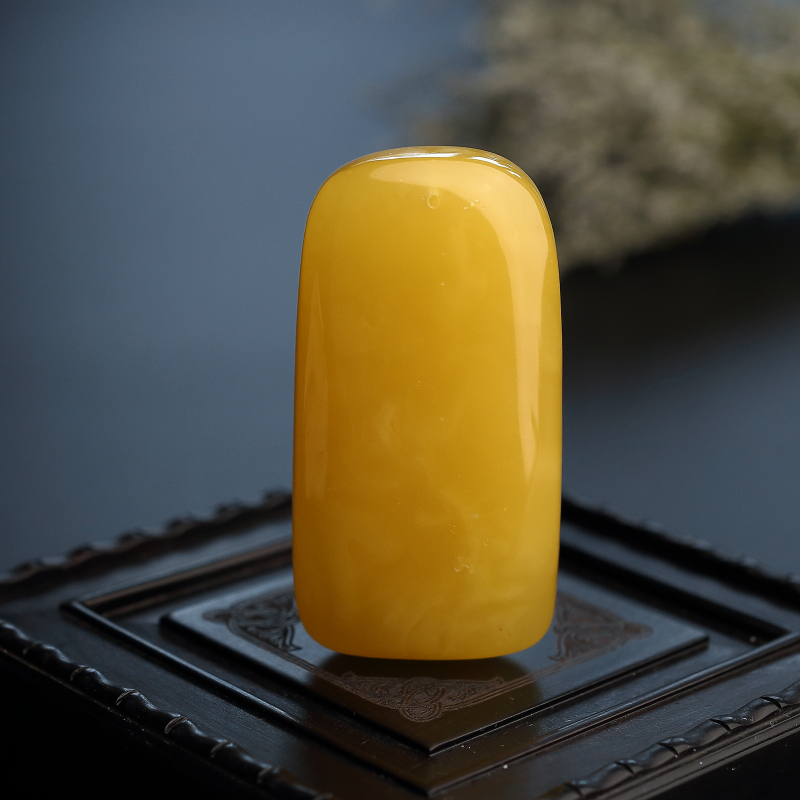 波罗的海天然蜜蜡弥勒佛吊坠-红掌柜