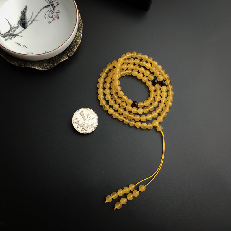 波罗的海天然蜜蜡佛珠  - 红掌柜