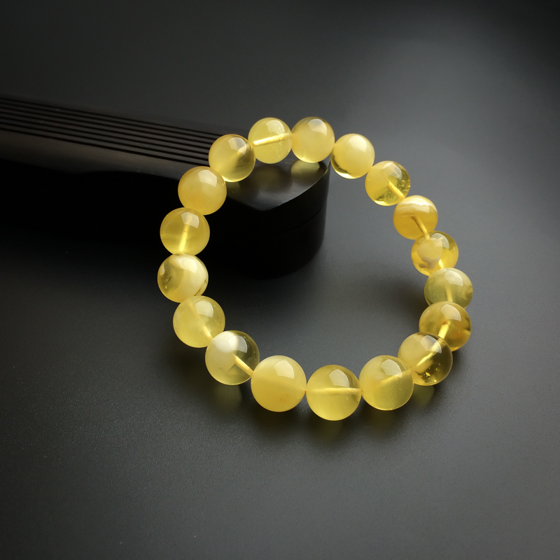 天然金绞蜜蜜蜡手串 - 红掌柜