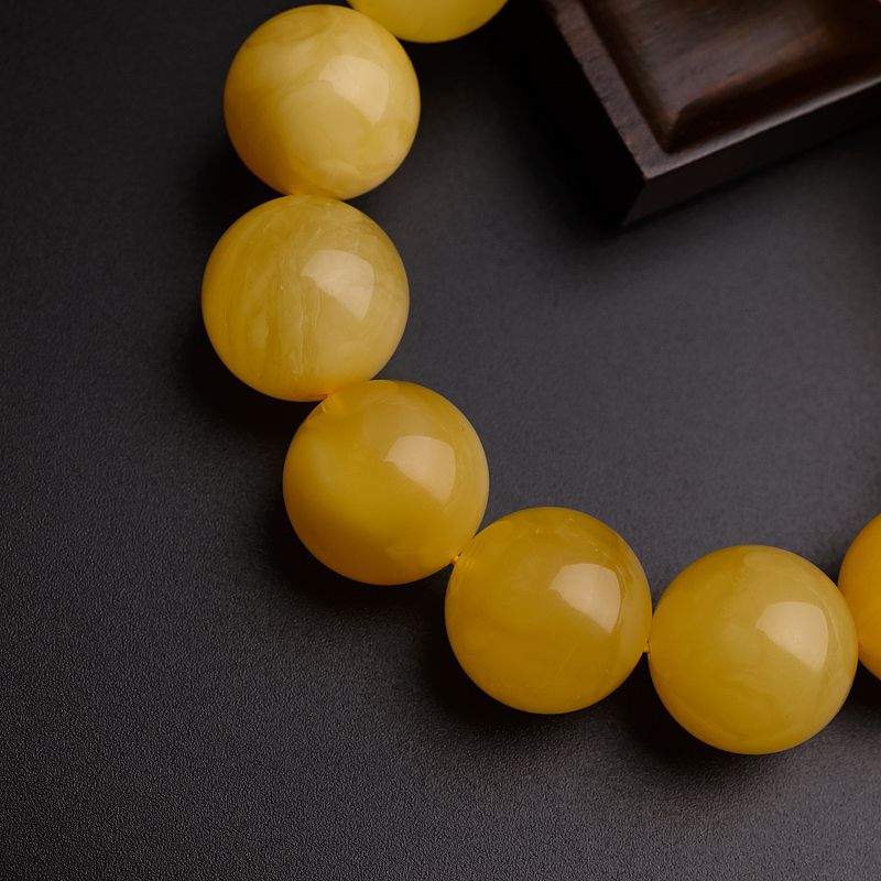 蜜蜡圆珠手串 - 红掌柜