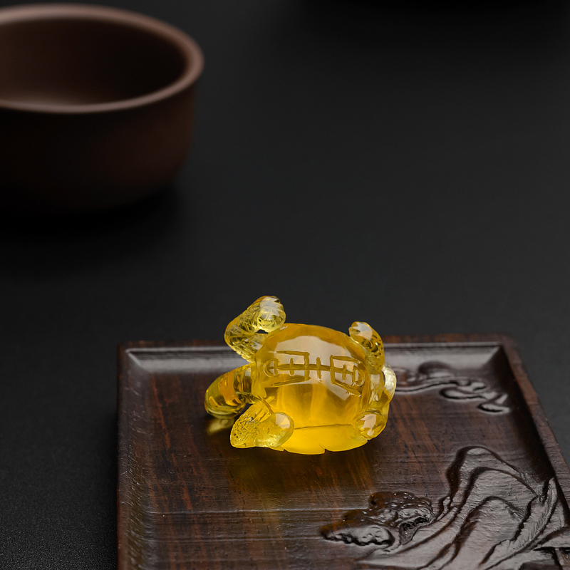 天然金珀吊坠-红掌柜