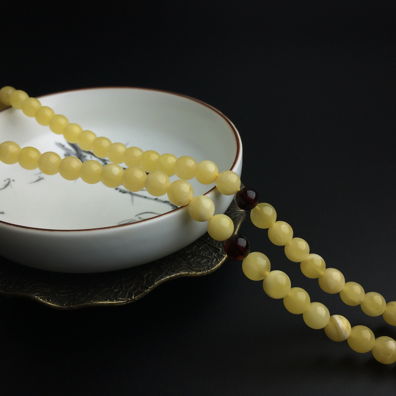 蜜蜡佛珠-红掌柜