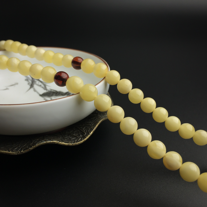 蜜蜡佛珠-红掌柜