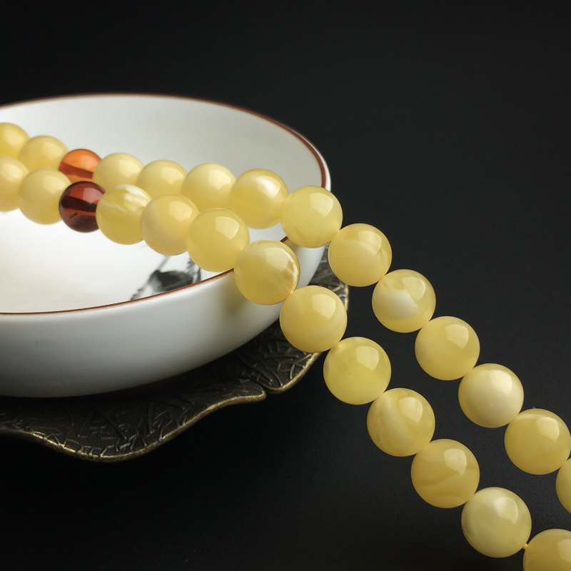 蜜蜡佛珠-红掌柜