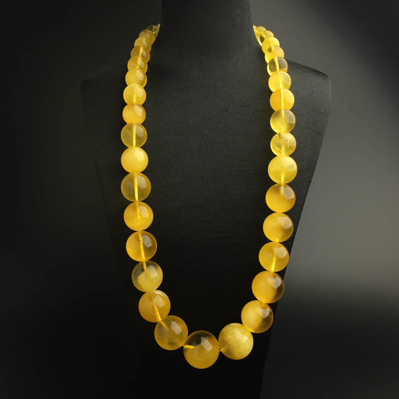 波罗的海天然金包蜜鸡油黄蜜蜡塔链 - 红掌柜