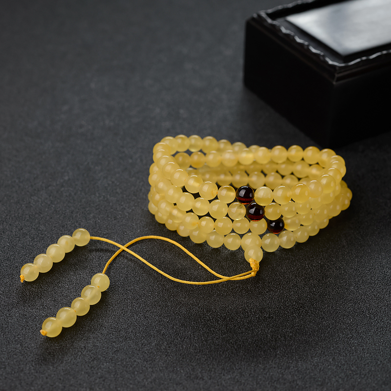 金绞蜜108佛珠-红掌柜