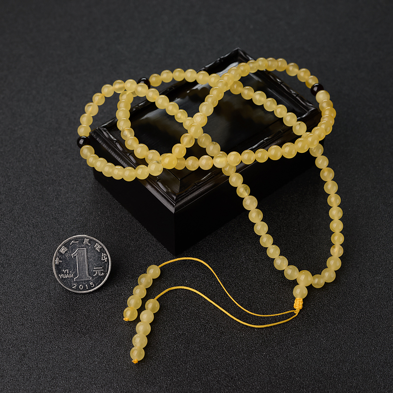 蜜蜡108佛珠-红掌柜