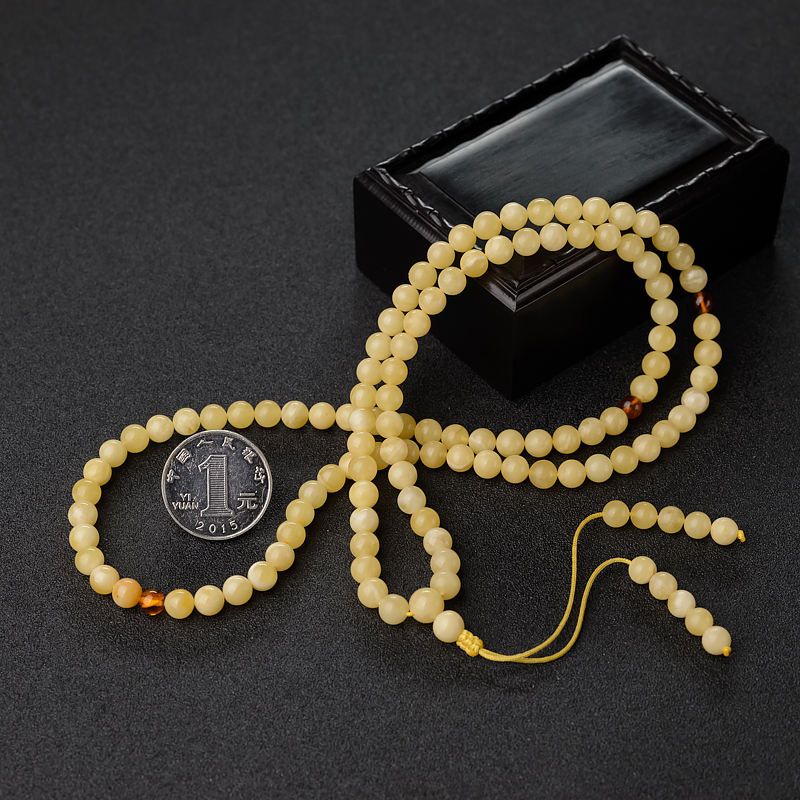 白花蜜108佛珠-红掌柜