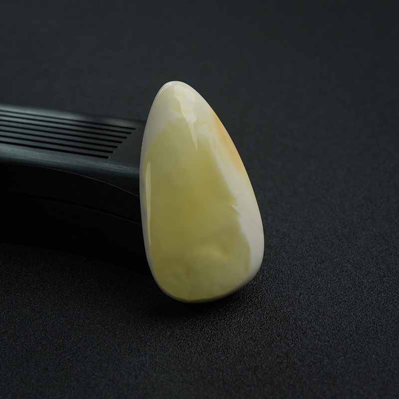 天然象牙白白蜜水滴吊坠-红掌柜