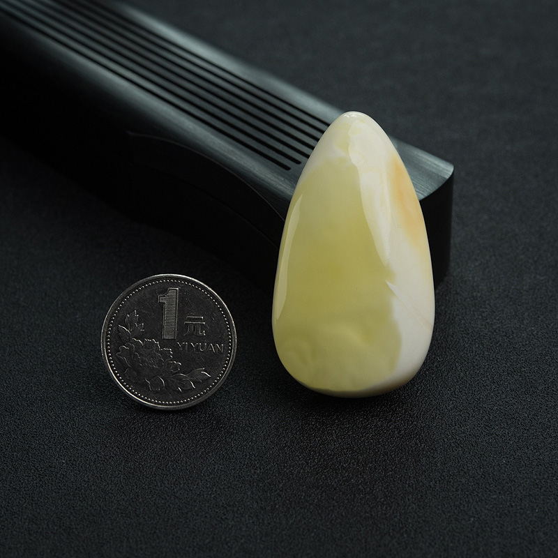 波罗的海象牙白白蜜水滴吊坠-红掌柜