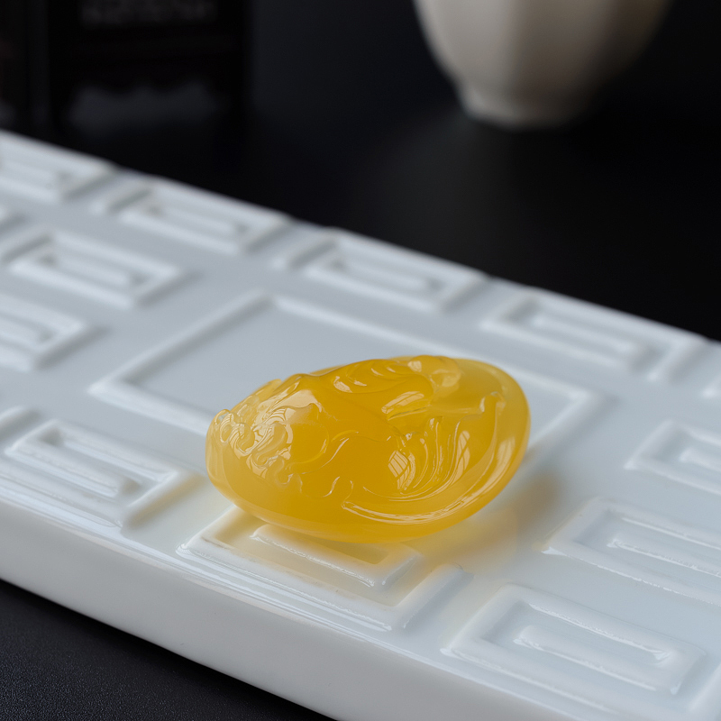 天然蜜蜡挂件-红掌柜