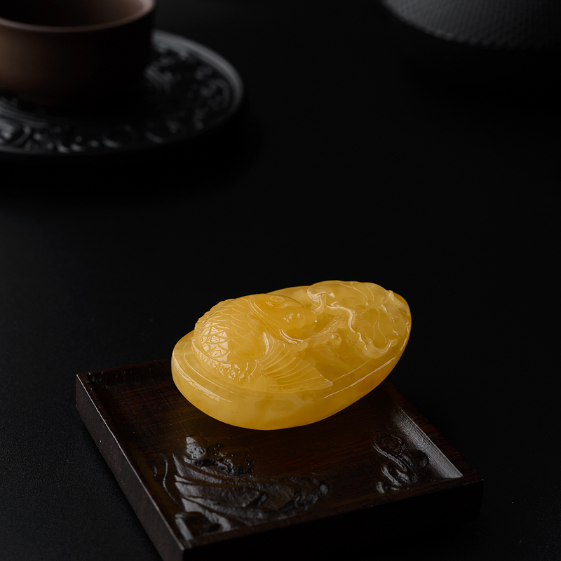 连年有余吊坠-红掌柜