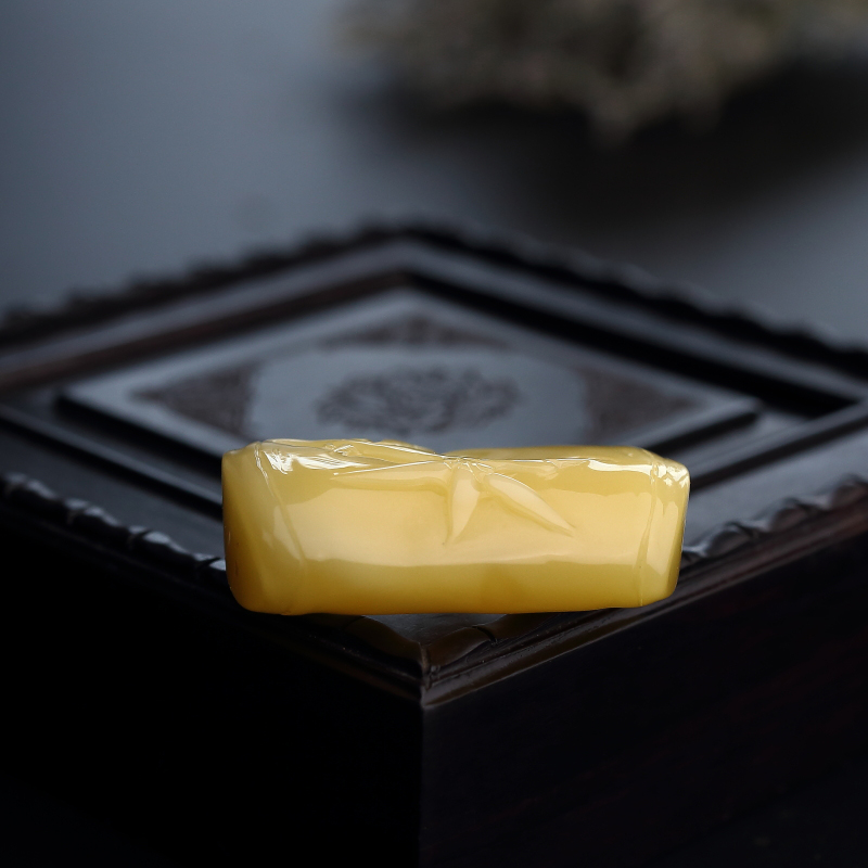 波罗的海天然满蜜蜜蜡竹节吊坠-红掌柜